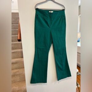 Boden green boot cut pants